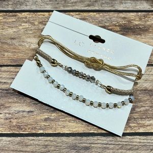 LC Gold Beaded Bracelet Set